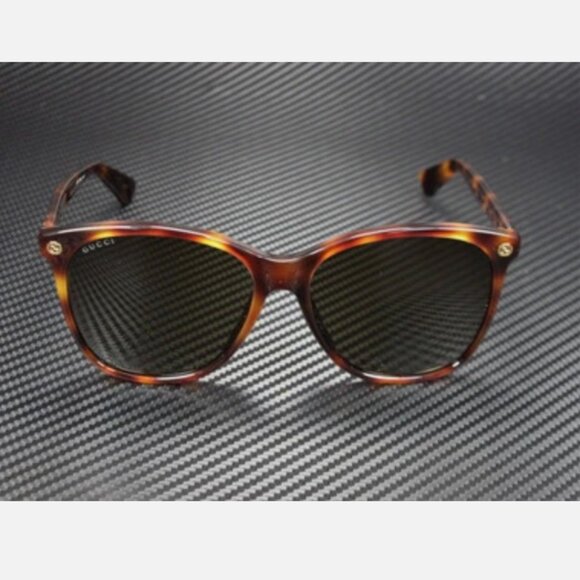 Gucci Round Oval Brown Womens Sunglasses